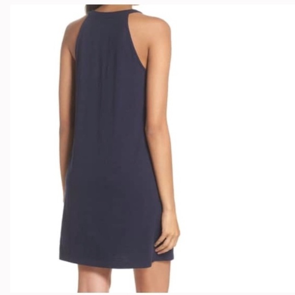 Lilly Pulitzer Shay Ruffle Tank Dress Navy Cotton Size Small - Picture 3 of 12